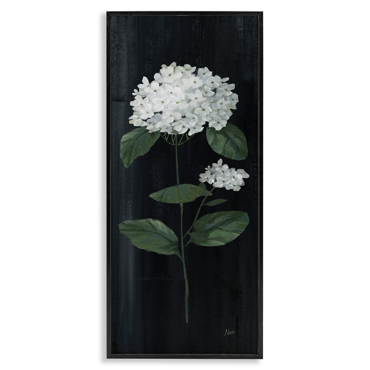 Stupell Industries Distressed Hydrangea Flower Blossom Framed Giclee Art